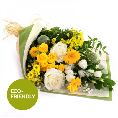 Lemon & Lime - A beautiful collection of flowers simply wrapped and ready to arrange.